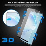 Wholesale 3D Tempered Glass Full Screen Protector with Working Adhesive In Screen Finger Scanner for Samsung Galaxy Galaxy S20 (6.2in) (Black)